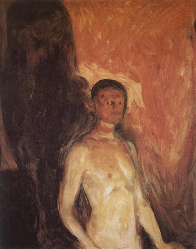 Edvard Munch The Self-Portrait of hell china oil painting image